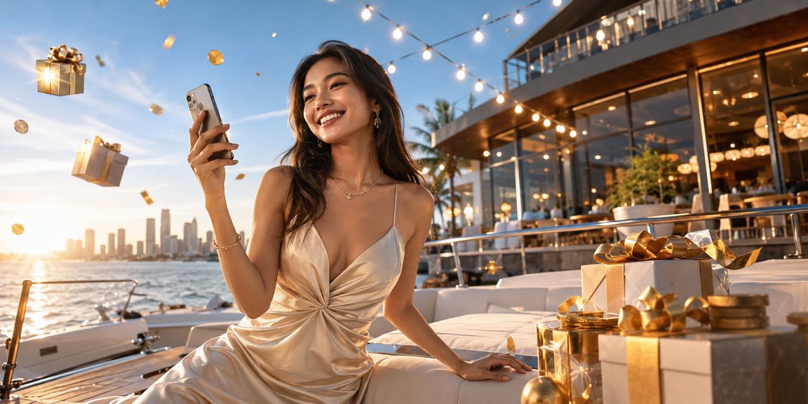 Pengguna mengakses platform kasino mobile sambil menikmati kopi di kafe yang nyaman